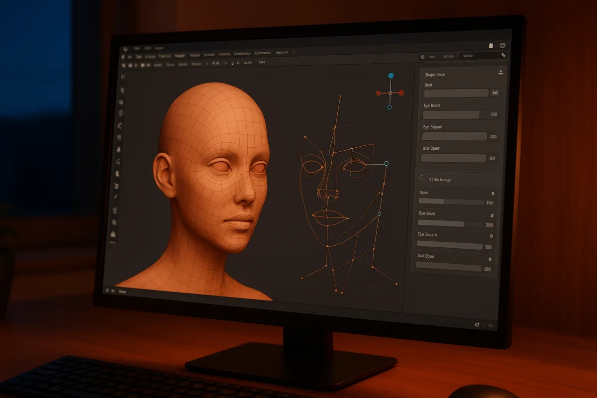 Animate Facial Expressions in Blender: Topology and Workflow