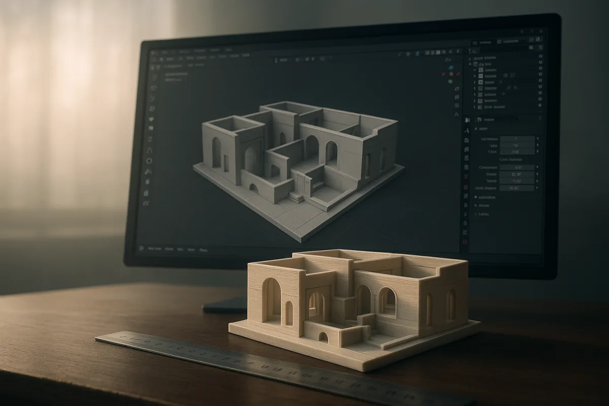 Blender Scale & Wall Thickness Setup for 3D Printing