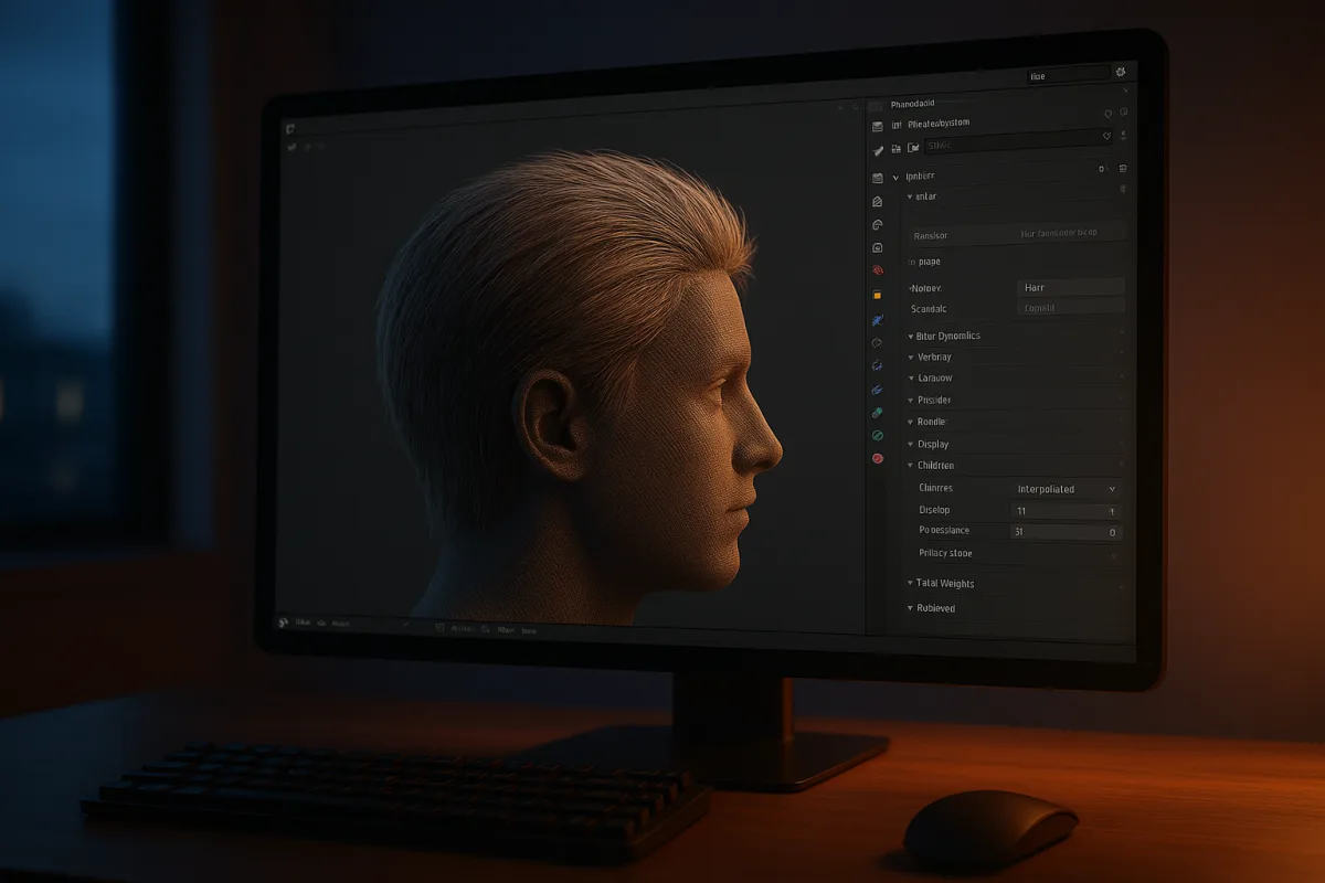 Realistic Hair Techniques in Blender: Guide to Particle Hair