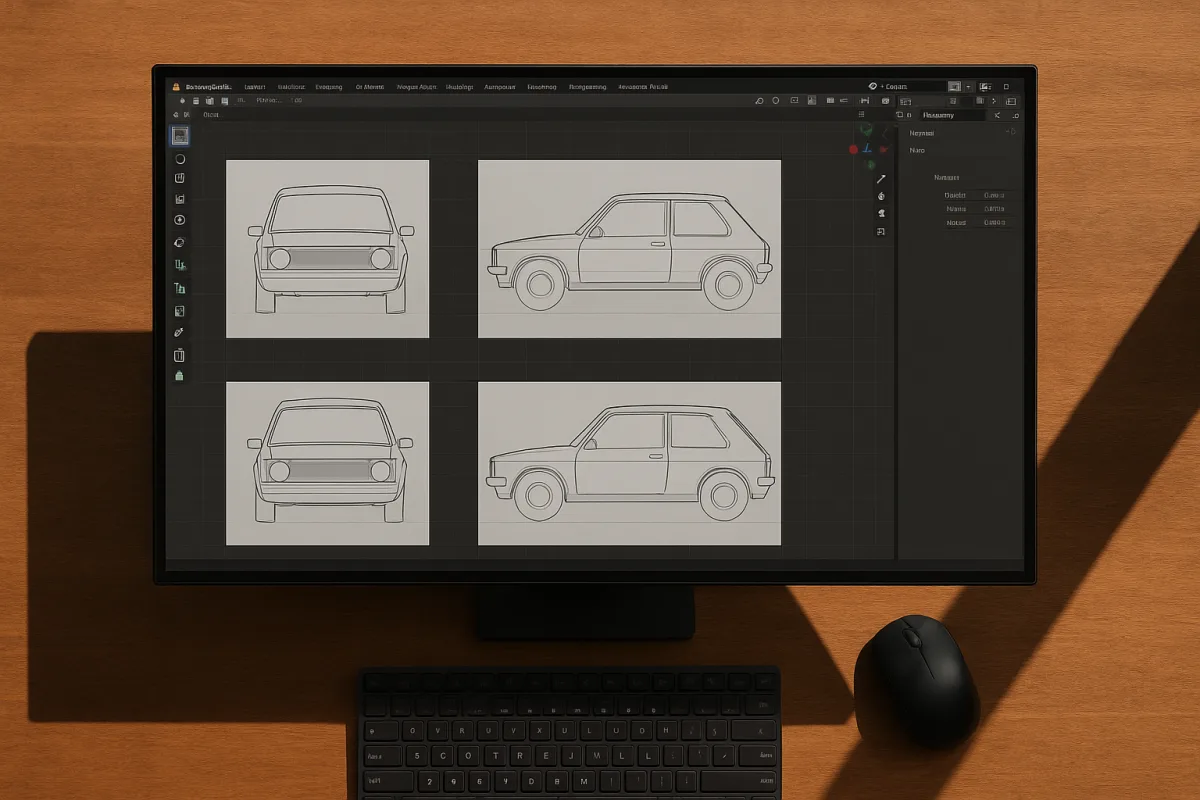 Using Reference Images in Blender