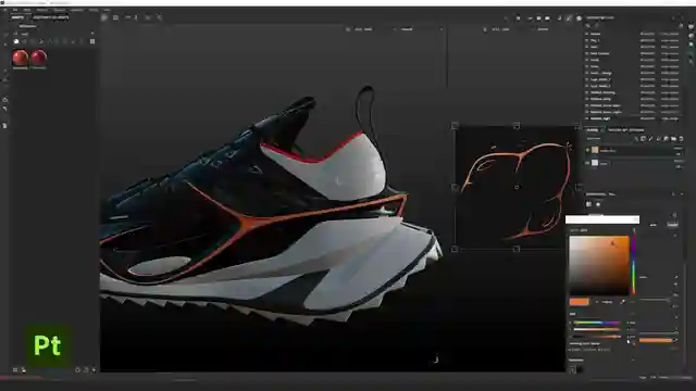 texturing-shoe-design-adobe-substance-3d-painter-tutorial