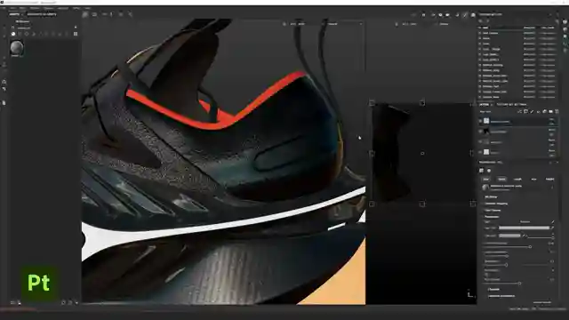 texturing-shoe-design-adobe-substance-3d-painter-tutorial